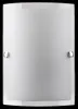 A white wall lamp with silver accents, presented against a white background. Anteprima dell’immagine prodotto