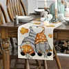 Herbst Tischläufer Ahornblätter Kürbisse 40x140 cm Beige Produktbild-Vorschau 3