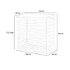 Gartenholzlegekamin Holztragenhaus im Freien 116x65x123cm Produktbild-Vorschau 8