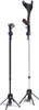 Two different types of crutches are shown standing upright against a white background. Produktbild-Vorschau
