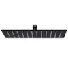 vidaXL Regenbrause Edelstahl 30x20 cm Rechteckig Schwarz Produktbild-Vorschau 1
