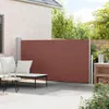 vidaXL Výsuvná bočná markíza 160x300 cm hnedá Náhľad obrázku produktu 3