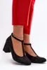 Schwarze Pumps aus Kunstwildleder mit Blockabsatz Raniyah Produktbild-Vorschau 5