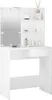 vidaXL Coiffeuse avec LED blanc 74,5x40x141 cm Voir les images du produit 3
