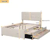 A diagram of a bed frame with dimensions indicated by measurement lines and numbers. Produktbild-Vorschau