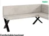 MEBLINI Eckbank für Esszimmer mit ausziehbarem Tisch  - Produktbild-Vorschau 5
