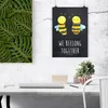 Mr. & Mrs. Panda Bild Biene Verliebt DIN A5 - Kreidetafel - Produktbild-Vorschau 2