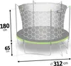 Zahradní trampolína 10ft/312cm s vnitřní sítí a žebříkem Náhled obrázku produktu 5