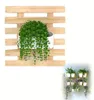 Wandpflanzer Holz 30 cm, Wand Blumentopf Halter, Massivholz Produktbild-Vorschau 1