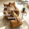 AIORBER Sitzsack Sessel mit Hocker Ergonomisches Bodensofa Produktbild-Vorschau 3