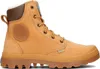 A single tan Palladium boot is shown against a white background. Produktbild-Vorschau