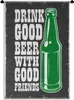 MuchoWow® Wandteppich Wandbehang Mancave - Bier - Vintage - Produktbild-Vorschau 1