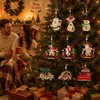 27 Holz-Weihnachtsanhänger, 9 Motive, Baumschmuck, Deko Voir les images du produit