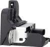 A close-up studio shot of a car trunk latch mechanism. Voir les images du produit
