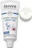 A tube of Lavera toothpaste and its cap. Voir les images du produit