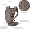 A baby carrier with various features highlighted by text annotations. Produktbild-Vorschau