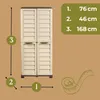 Gartenschrank Wetterfest Outdoor Kunststoff Schrank Produktbild-Vorschau 2