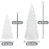 com-four® 2-teiliges Deko-Tannenbaum-Set aus Acryl mit Produktbild-Vorschau 5