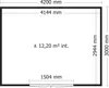 Gartenhaus Modell QB-Line 12,60 m² + 300 cm Anbau Produktbild-Vorschau 11
