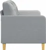 vidaXL 2-Sitzer-Sofa Hellgrau 140 cm Stoff Produktbild-Vorschau 4