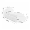 BEAUTYSOFA | Polsterbett MOTTI 90x200 cm - Einzelbett mit Produktbild-Vorschau 13