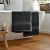 3er Set Duschtücher, 100% Baumwolle, 70x140 cm, grau Produktbild-Vorschau 4