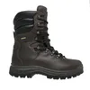 A single brown leather hiking boot is shown against a white background. Produktbild-Vorschau