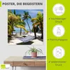 ARTland Poster Florida Wellness Größe: 40x40 cm Produktbild-Vorschau 2