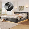 Flieks Hydraulisches Polsterbett 180x200cm mit Led, Produktbild-Vorschau 1
