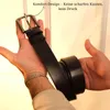 Gürtel Herren 4 cm breit aus Echtleder – Ledergürtel für Produktbild-Vorschau 4
