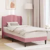 vidaXL Bedframe met hoofdeinde, roze, 90 x 200 cm, fluweel Productafbeelding-voorbeeld 2