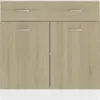vidaXL Szafka z szufladami dąb sonoma 80x46x81,5 cm płyta Podgląd zdjęcia produktu 5