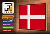 Holzschild Flagge Dänemark 30x20cm Retro Flag of Denmark Produktbild-Vorschau 3