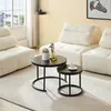 Home Heaven® Couchtisch Rund Schwarz 2er Set - Runder Couch Produktbild-Vorschau 8