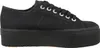 A side view of a black platform sneaker. Anteprima dell’immagine prodotto