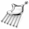 Edelstahl Kopfmassagegerät 3-in-1 Gua Sha Massage Tool für Produktbild-Vorschau 1