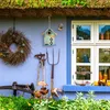 Casetta per uccelli decorativa Relaxdays, stile casa al Anteprima dell’immagine prodotto 5