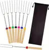 8er-Set Teleskop Marshmallow-Spieße aus Edelstahl – 81,3 cm Produktbild-Vorschau 4