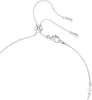 A close-up view of the clasp and adjustable chain of a silver necklace. Produktbild-Vorschau