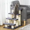 PawHut Tiertreppe Katzentreppe Hundetreppe Treppe für Katze Produktbild-Vorschau 2