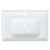 vidaXL Umywalka biała 71x48x23 cm prostokątna ceramiczna Podgląd zdjęcia produktu 9