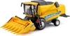 A yellow toy combine harvester with a corn header is shown against a white background. Voir les images du produit