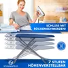 SCHWANFELD® Premium XXL Bügelbrett 122x44cm Bügelfläche Produktbild-Vorschau 4