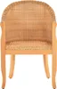 KRINES HOME Rattan-Sessel mit Holzbeinen, Sessel aus echtem Produktbild-Vorschau 3
