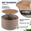 Casaria Isola Prendisole Ø185cm Salottino Polyrattan Anteprima dell’immagine prodotto 4