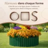 Floranica Bordure de Jardin en bois 30 x 200 cm Vert Voir les images du produit 4