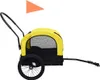 vidaXL Remorque vélo 2 en 1 pour chiens et poussette Jaune Voir les images du produit 3