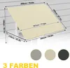 UISEBRT Fallarmmarkise 200x145 cm Beige – Wandmontierte Produktbild-Vorschau 2