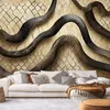 Vlies fototapete Schlangenhaut Textur Glamour 300x210 cm Produktbild-Vorschau 2