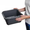 A person holding a dark gray plastic basin. Anteprima dell’immagine prodotto